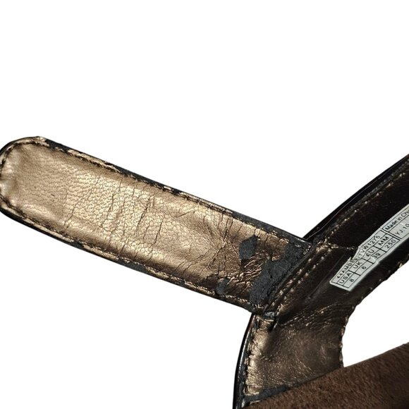 Vionic Women’s Amber Sandals Brown Tortoise Shell Size 8 Strappy - READ - Picture 9 of 12